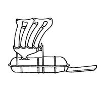 48 cv Silenziatore posteriore per Fiat 850 100 0.8 Special 843 cc 35 KW 48 CV