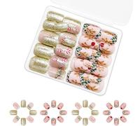 48 Elks Premere Chiodi Short Square Candy Canne Stick A Natale Coperture Complete False False