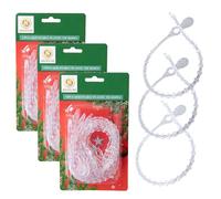 48 fascette trasparenti regolabili riutilizzabili da 300 mm - corde per ghirlande decorazioni per albero di Natale - ideali per fai da te, organizzazione di cavi, fili di illuminazione