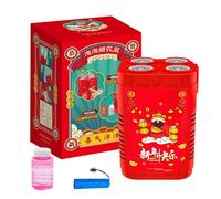 48-Hole Bubble Machine Toy - Automatic Firework Bubble Maker | Fun Bubble Blower for Kids, Boys, Girls, and Family, Perfect Outdoor Toy for Parties, Birthdays, and Playtime Activities