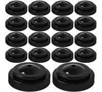 48 mini portabandiera in plastica nera in miniatura, supporto per bandiera piccola da scrivania, base per tenere ufficio, giardino, tavolo, bastone, bandiere, asta 0,7 cm di diametro del foro