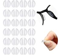 48 Paia di Naselli per Airbag Naselli Adesivi per Occhiali Antiscivoli Comodi Naselli a Camera d'Aria per Occhiali da Vista/ Sole con Cornice Completo Spessore 3,5 mm/ 0,4 Pollici (48 Paia)