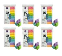 48 panni CLENDY RAINBOW SOFT Panni Microfibra KIT MULTIUSO 30×30 cm
