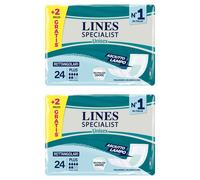 6x Lines Specialist Per Incontinenza Rettangolari 24 Pezzi
