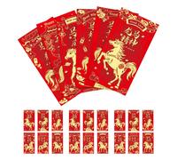 48 PCS Buste Rosse Cinesi Di Capodanno Inviluppo Denaro Fortunato