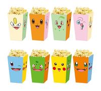 48 Pcs Scatole Pop Corn feste, Contenitore Porta Alimenti Compleanno, Sacchetti di Caramelle Popcorn per Graduation, Porta Patatine Pop Corn