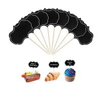 48 pennarelli neri vuoti per formaggi ed etichette alimentari per salumi, buffet, matrimoni, compleanni, accessori durevoli per salumi, decorazioni per torte, decorazioni per cupcake