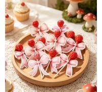 48 pezzi Biglietti decorativi con fiocco rosa per lecca-lecca, sacchetti per confezionare lecca-lecca, scatole per caramelle, cartoncino per lecca-lecca, sacchetti per confezionare regali per il 1° co