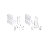 48 Pezzi Cavalletto Nel Plastica per Espositori Portafoto Cavalletto per Matrimoni, Decorazioni per la Casa (Trasparente, 5 Pollici)