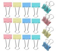 48 Pezzi Clip per Raccoglitori in Metallo Nero | Formato Compatto, Uso in Casa e Ufficio, Facili da Riporre, Resistenti alla Ruggine, per Insegnanti e Studenti