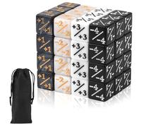 48 Pezzi Dadi Magic The Gathering, 4 Colori Contatori Di Dadi con Segno Più O Meno, Set Dadi con Sacchetti Di Stoccaggio, Dadi Da Gioco per Giochi Da Tavolo
