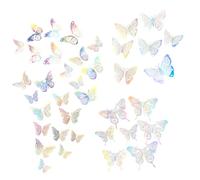 48 Pezzi Decoro da Parete a Farfalla, 3D Adesivi a Forma di Farfalla Adesivi Parete Bambini Farfalla Stickers Farfalle Decorative Murali la Camera da Letto