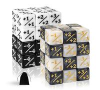 48 pezzi di dadi MTG, Magic The Gathering, dadi scintillanti, dadi fedeltà, cubo di dadi D6 in marmo stellato compatibile con MTG, CCG, accessori per il gioco di carte,