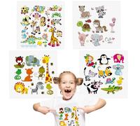 48 Pezzi di Toppe Serigrafate per Bambini, Carinissime Toppe Termoadesive per Abbigliamento, Adesivi Termoadesivi Fai da te per Decorare Magliette, Borse, Jeans, Cappelli.