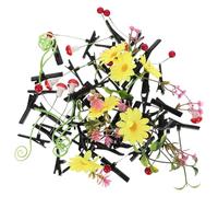 48 Pezzi Fermagli per Capelli, Divertenti, in Ferro e Plastica | Stile Kawaii e Festivo, Clip-on a Pianta, Colori Assortiti, per Scuola e Casa Stile Casuale