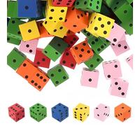 48 Pezzi Gommapiuma Dadi da Gioco, Dadi in Gommapiuma, 2 cm, Cubi Morbidi, Giochi Didattici per Bambini, Scuola per Festa Della Mamma, I Compleanni E Altre Festività