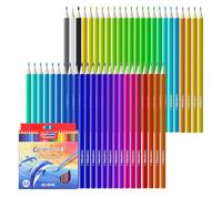 48 Pezzi Matita colorata,Colori a Matita con Fusto Esagonale Ergonomico,Colori vivaci, matite da disegno, matite colorate per adulti e bambini, per disegnare, fare schizzi, colorare