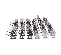 48 Pezzi Medioevo Soldato Marziale Figure Statue Playset, Modelli di Guerrieri