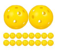 48 Pezzi Palline da Allenamento Golf Perforate in Plastico Giallo | Uso Indoor e Diversi Contesti di Pratica, Design Forato, Accessori da Golf per Migliorare Tecnica