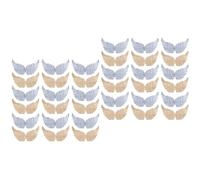 48 pezzi Patch ad ala angelo tessuto vestiti con sacca in rilievo Applique