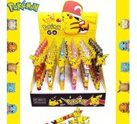 48 pezzi Penne a sfera stile Pikachu Pokémon, penne a cartone animato creative, penne per firme, penne anime, decorazioni per feste di compleanno, set di cancelleria e forniture scolastiche carini, ga