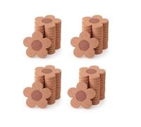 48 Pezzi Sottobicchieri Carini per Bevande, Set Sottobicchieri Assorbenti E Riutilizzabili Sottobicchieri Un Forma Fiore Nel Sughero 4 Pollici per