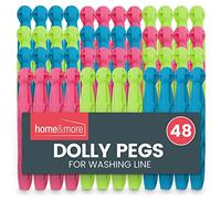 48 picchetti in plastica per biancheria da bucato, mollette in plastica resistente per la linea di lavaggio, mollette per vestiti resistenti e mollette per vestiti