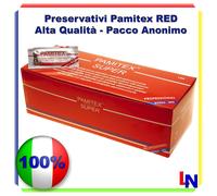 48 PROFILATTICI PRESERVATIVI CONDOM ROSSI PAMITEX - PACCO ANONIMO