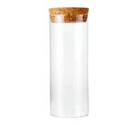 48 PROVETTE PORTACONFETTI PORTA CONFETTI VETRO TAPPO SUGHERO H 7 CM Ø INT. 2,2 cm BOMBONIERE IDEA REGALO