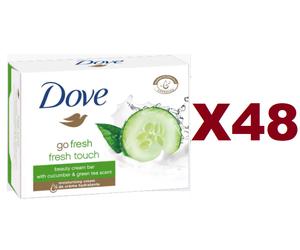 48 PZ SAPONETTA DOVE BEAUTY CREAM BAR GO FRESH TOUCH 90gr SAPONE