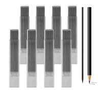 48 ricariche per matite traccianti, 2,8 mm, con foro profondo da 2,8 mm, per carpentieri, matite, costruttori, matite, ricariche di ricambio per architetti, lavorazione del legno, edilizia, falegnami