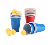 48-tlg. Birra Beer Pong Set Bere Partyspiel Gioco Bere Bicchiere Palle