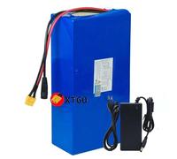 48 V, 20 AH, 13S6P, batteria agli ioni di litio, con BMS integrata, batteria a lunga durata, compatibile con motori E-Bike da 250 W 2000 W, caricabatterie incluso (Xt60 Plug)