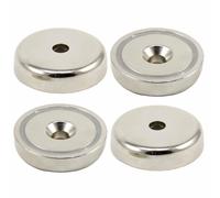48 X 11,5 X 8,5mm C/sink N42 Magnete In Vaso Di Neodimio Trazione Da 90 Kg (x10)