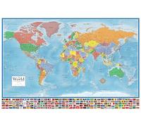 48 x 78 Huge World Classic Elite Wall Map