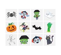 48 x Spooky Vampiro Di Halloween Zucca Pipistrelli Bambini Imitazione Trasferimenti Tatuaggi