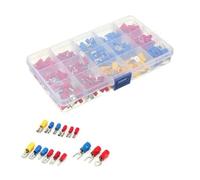 480/300/280PCS Connettore del cavo isolato Cavo elettrico Crimp Spade Butt Anello Forcella Set Capicorda ad anello Terminali laminati Kit assortiti(280PCS)