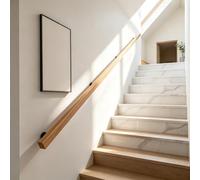480 cm in legno con impugnatura antiscivolo robuste staffe incluse per un facile inserimento ideale per irs dicembre e ringhiere sicure