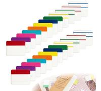 480 etichette adesive 5x4 cm, bandierine segnapagina colorate, etichette indice riposizionabili e scrivibili, segnalibri adesivi per libri, documenti, quaderni, studio e organizzazione
