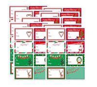 480 etichette adesive per regali di Natale, etichette autoadesive per regali di Natale, etichette autoadesive per decorare il nome (5,9 x 4 cm)