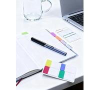 480 linguette adesive per indici, scrivibili per libri e documenti, linguette autoadesive per organizzare, bandiere colorate per indicizzare la carta, pennarelli multiuso per ufficio e scuola