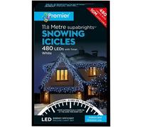 480 Luci A Ghiacciolo Bianche LED Con Timer - PREMIER