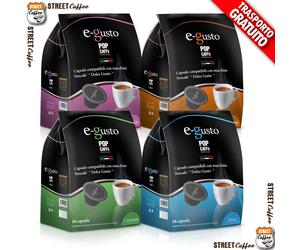 480 Mix Assaggio Cialde Caffè Pop E Gusto a Scelta Cremoso intenso Dolce Gusto
