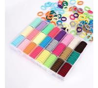 480 Pezzi Elastici Capelli Bambina, 24 Colori Piccoli Elastici per Capelli con Organizzatrice, Codini per Capelli Bambina, per Bambine Ragazze Neonati