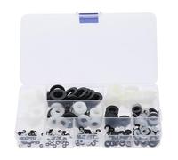 480 pezzi M2 M2.5 M3 M4 M5 M6 M8 M10 M12 rondella in nylon nera + bianca rotonda metrica rondella di tenuta rondella piatta kit combinato