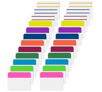480 Pezzi Segnapagina Adesivi Grand, 5x4cm Linguette Adesive Segnapagina, Autoadesive, Scrivibili e Riposizionabili, Scrivibili Bandiere per Leggere Appunti, Libri e Classificare File [12 Stili]