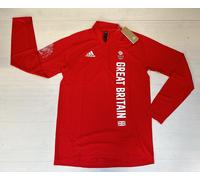 4800/768 ADIDAS MAGLIA TECNICA TERMICA 1/2 ZIP TEAM GB OLIMPIC MANICHE LUNGHE