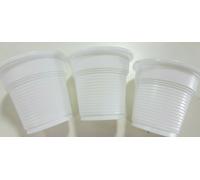 4800 BICCHIERINI PLASTICA ACQUA CAFFE' BIANCO CC.80 BAR BICCHIERI RIGIDO RESIST