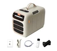 4800 BTU Condizionatore Portatile Camping, Climatizzatore Compatibile con Power Station e Generatore Solare, Autonomo Off Grid Accessori Viaggio con Timer 24H, Modalità Notte Silenzioso