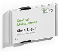 480123 Info Sign, Targa Fuoriporta, Alluminio E Acrilico, Inserto 149 X 105.5 Mm